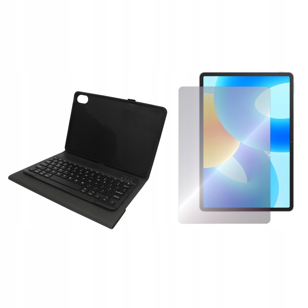 Etui z klawiaturą bluetooth do Huawei MatePad 11.5 S 2024 czarne i Szkło