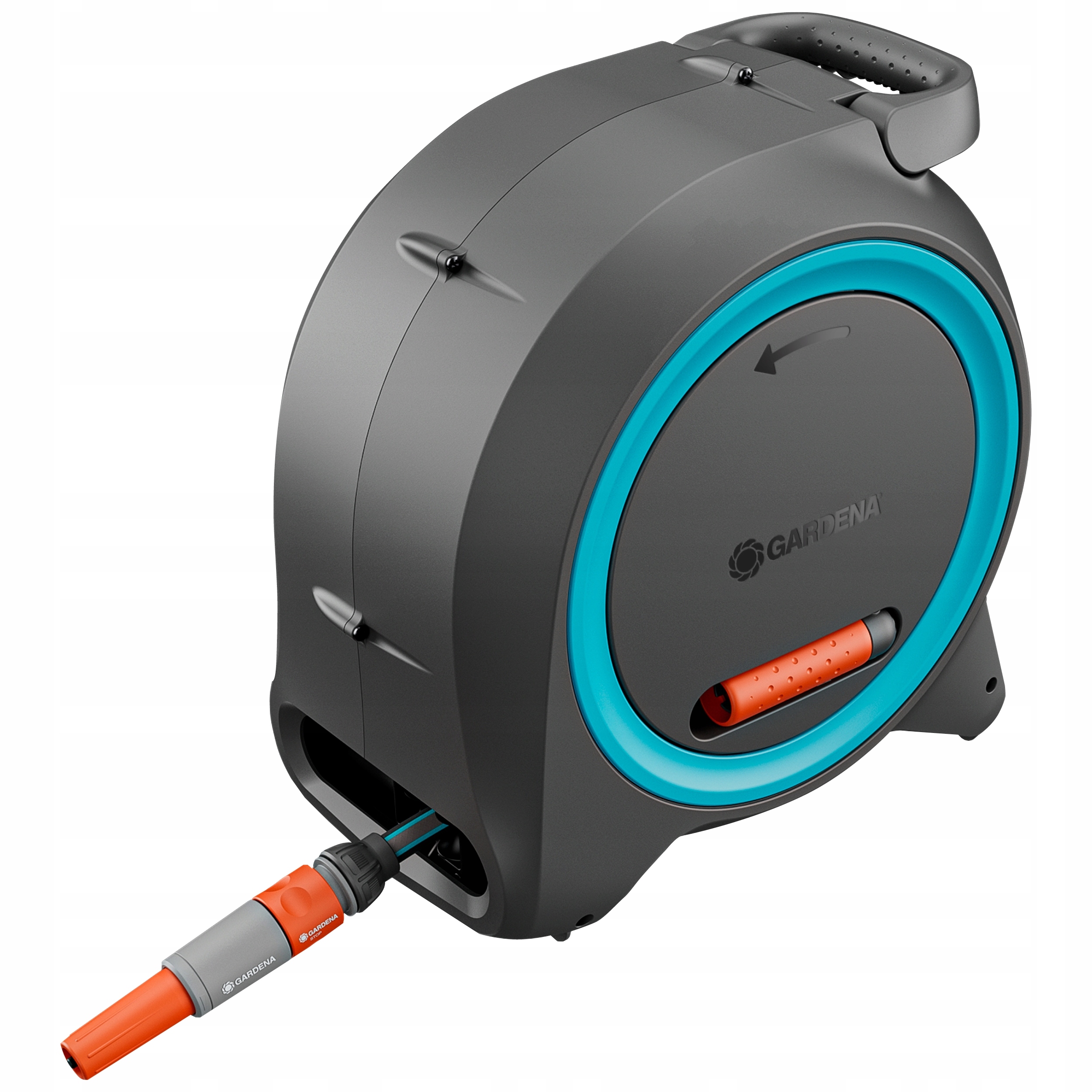 Gardena Dual M/L Wąż Ogrodowy 25m Stojak Zwijak Bęben Na Wąż 18695-28