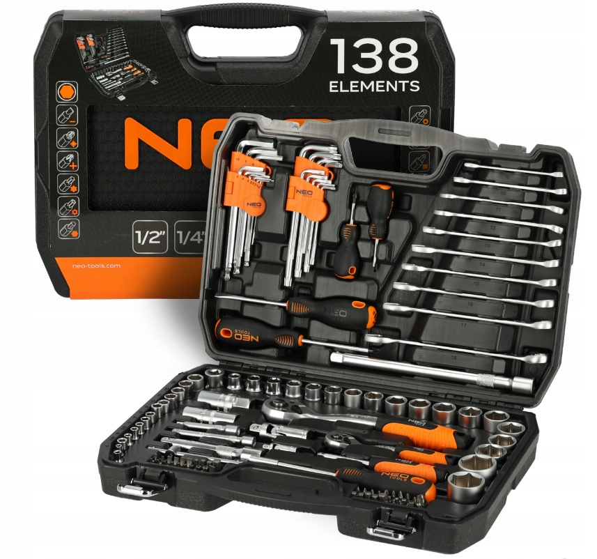 

Neo Tools Zestaw Kluczy Nasadowych Klucze Torx 138
