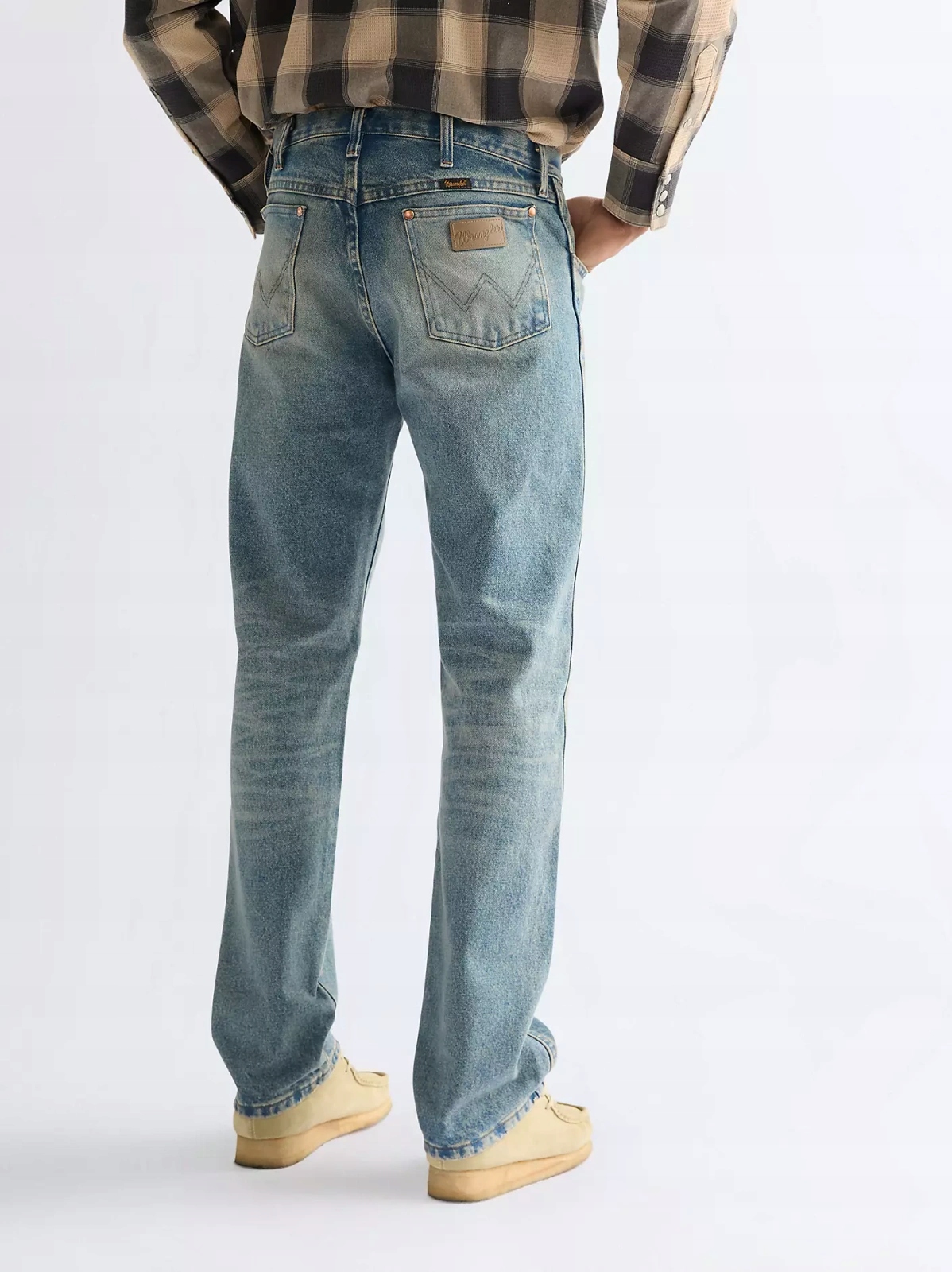 Pánské jednoduché džínové kalhoty Wrangler 13MWZ Mudstone 112378999 32/30