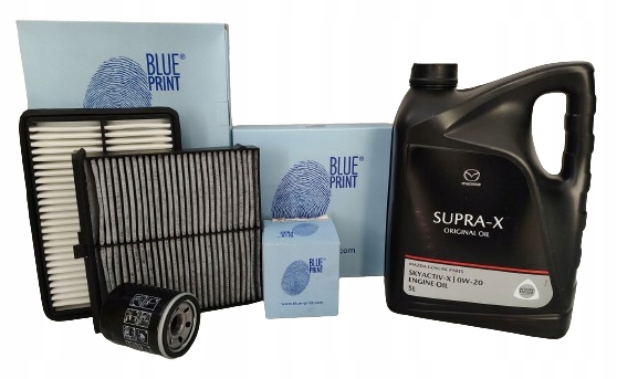 Sada filtrů Mazda CX-30 19- 2.0 Skyactiv-G 2.0 Skyactiv-X olej 0W20 5L