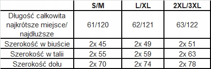 Asymetryczna prosta tunika dłuższe boki, 2XL/3XL Rozmiar XXL
