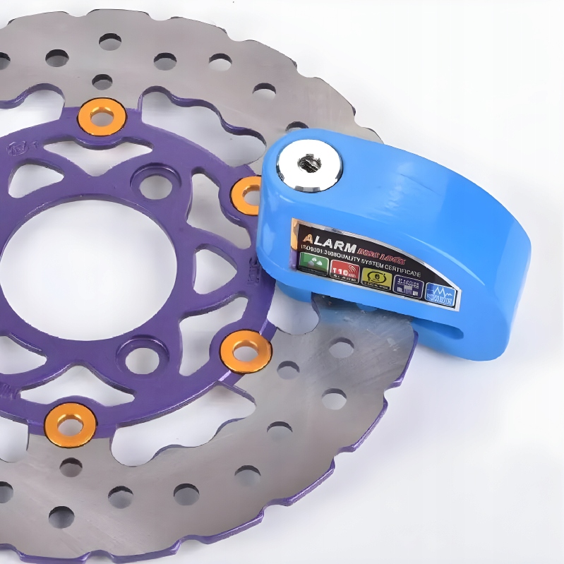 BLOKADA TARCZY HAMULCOWEJ Z ALARMEM BLOKADA NA ROWER MOTOR Z ALARMEM Stan opakowania oryginalne