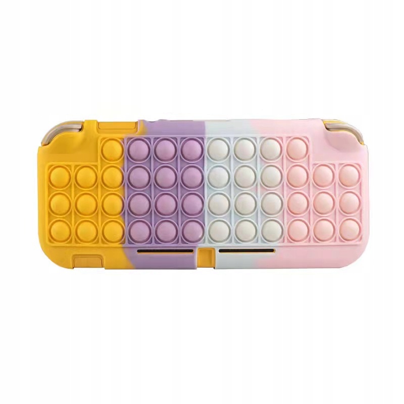 You2K Silikon silikonowe etui bąbelkowe na konsolę Switch Lite [róż-źół]