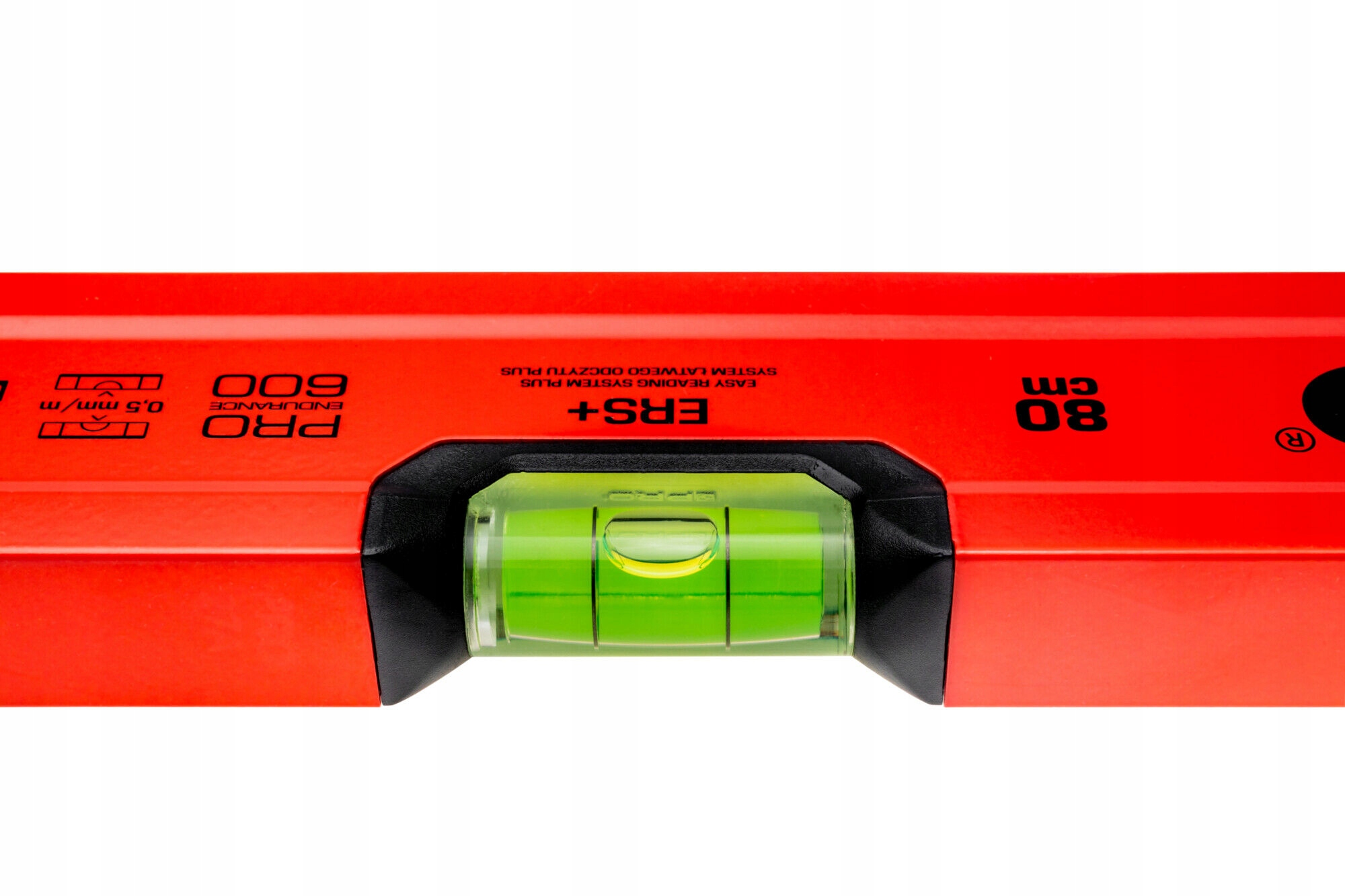 POZIOMICA MALOWANA WSKAŹNIK POZIOMU,PIONU 80CM PRO Długość 0.8 m