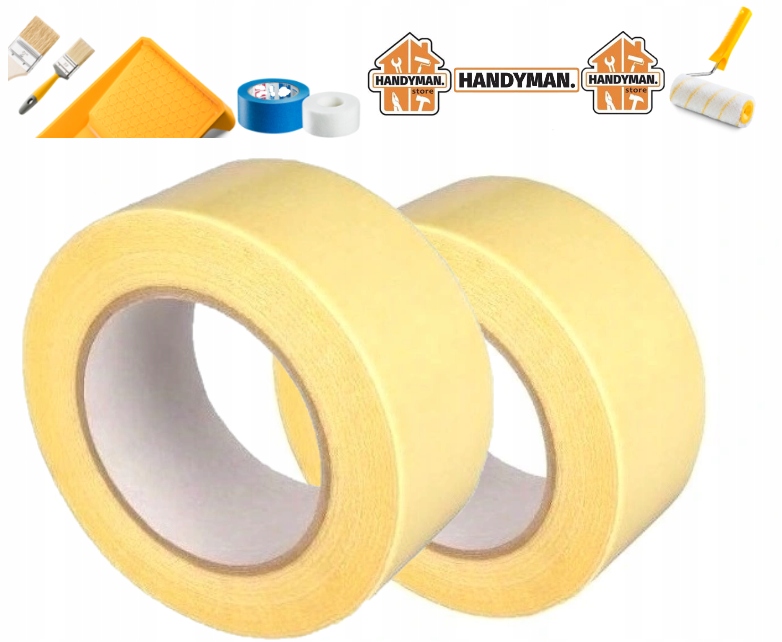 Taśma malarska HANDYMAN 38mm x 50m TAŚMA MASKUJĄCA STANDARD super JAKOŚĆ