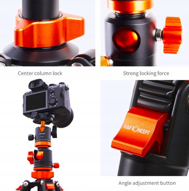 Statyw Tripod K&F Concept SA254T2 + LENSPEN GRATIS Model SA254T2