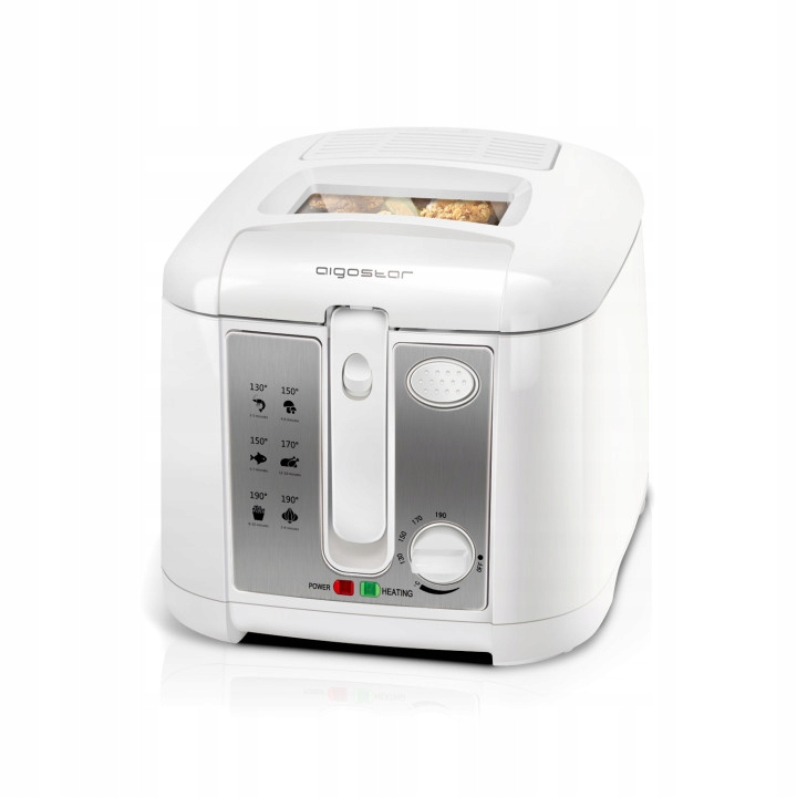Aigostar Tradiční Fritéza 2,5 L 1650 W Bílá