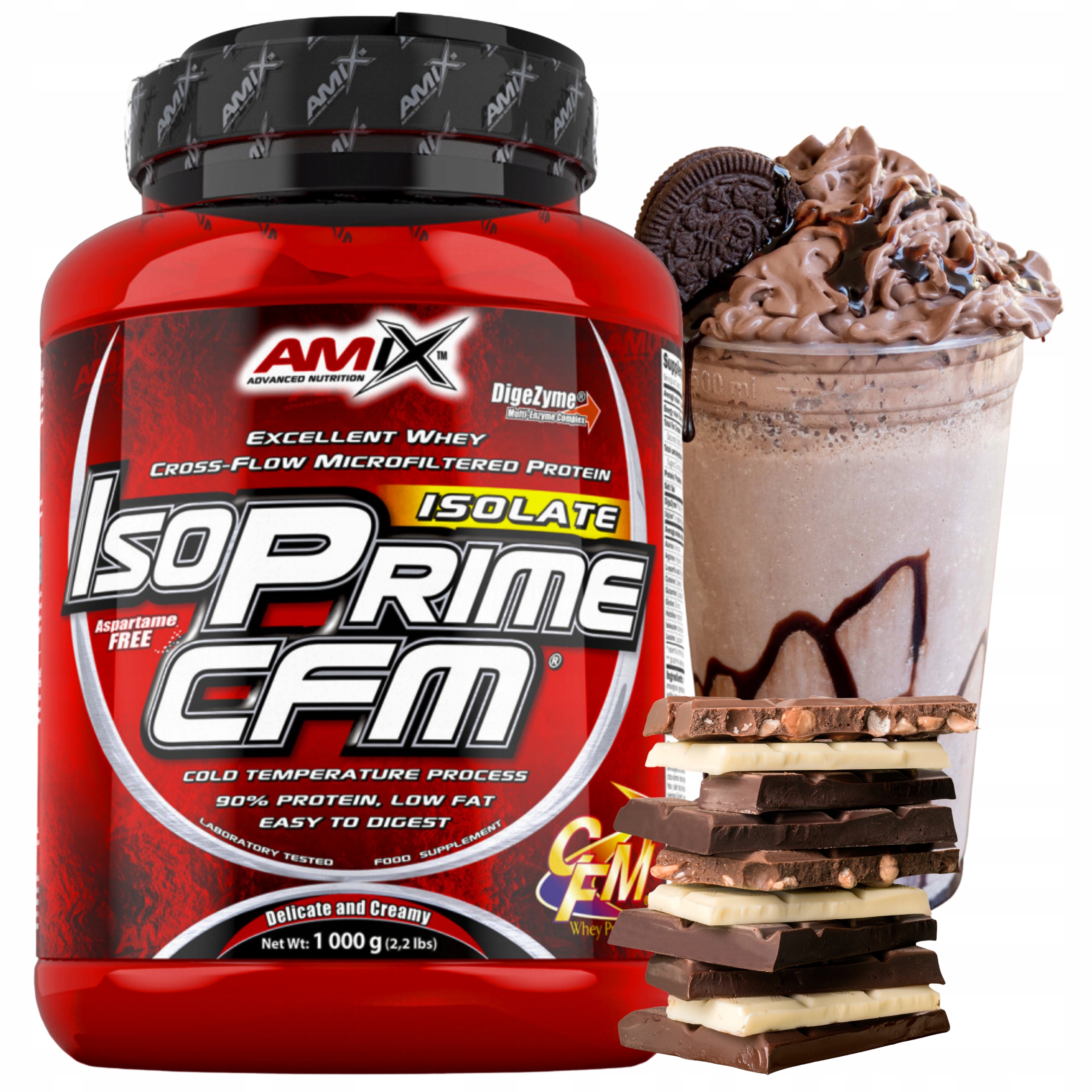 Amix Isoprime Cfm 1 kg 90% Proteinový Izolát syrovátkového Wpi Protein