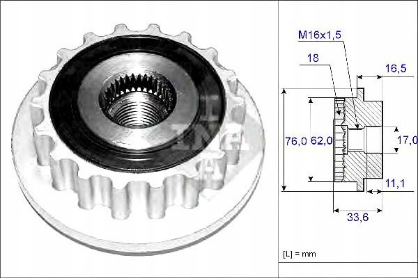 Ina Řemenice Alternátoru Vw Klimatizace