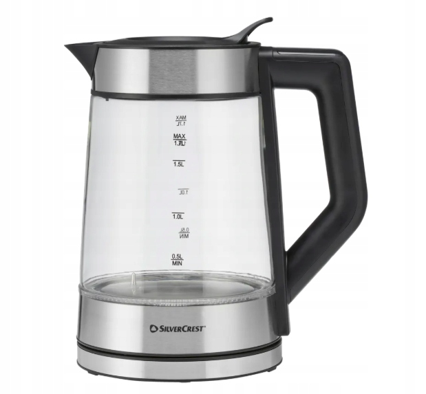 Czajnik elektryczny SilverCrest Swgd 3000 B3 3000 W 1,7 l srebrny/szary