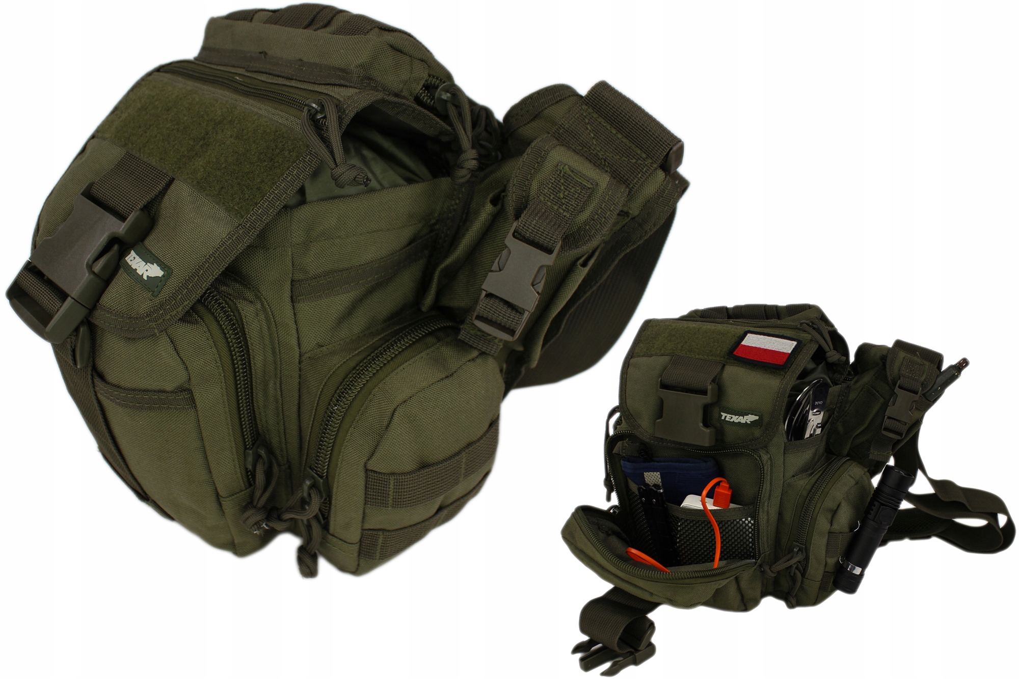 

Texar Wojskowa Torba Commander na Ramię Olive