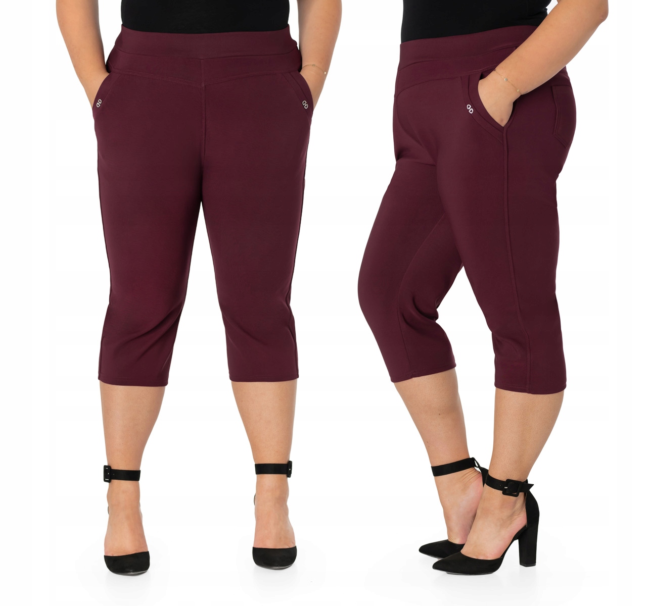 

Eleganckie Spodnie Rybaczki Damskie 3/4 7002-3 7XL