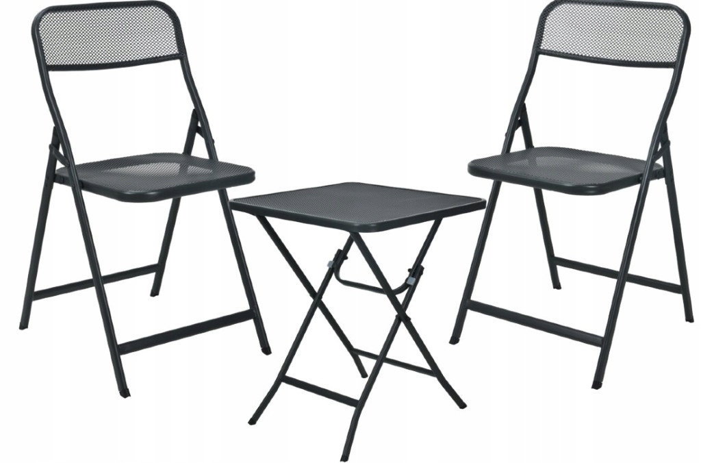 Skladací set záhradného nábytku stôl 2 stoličky
