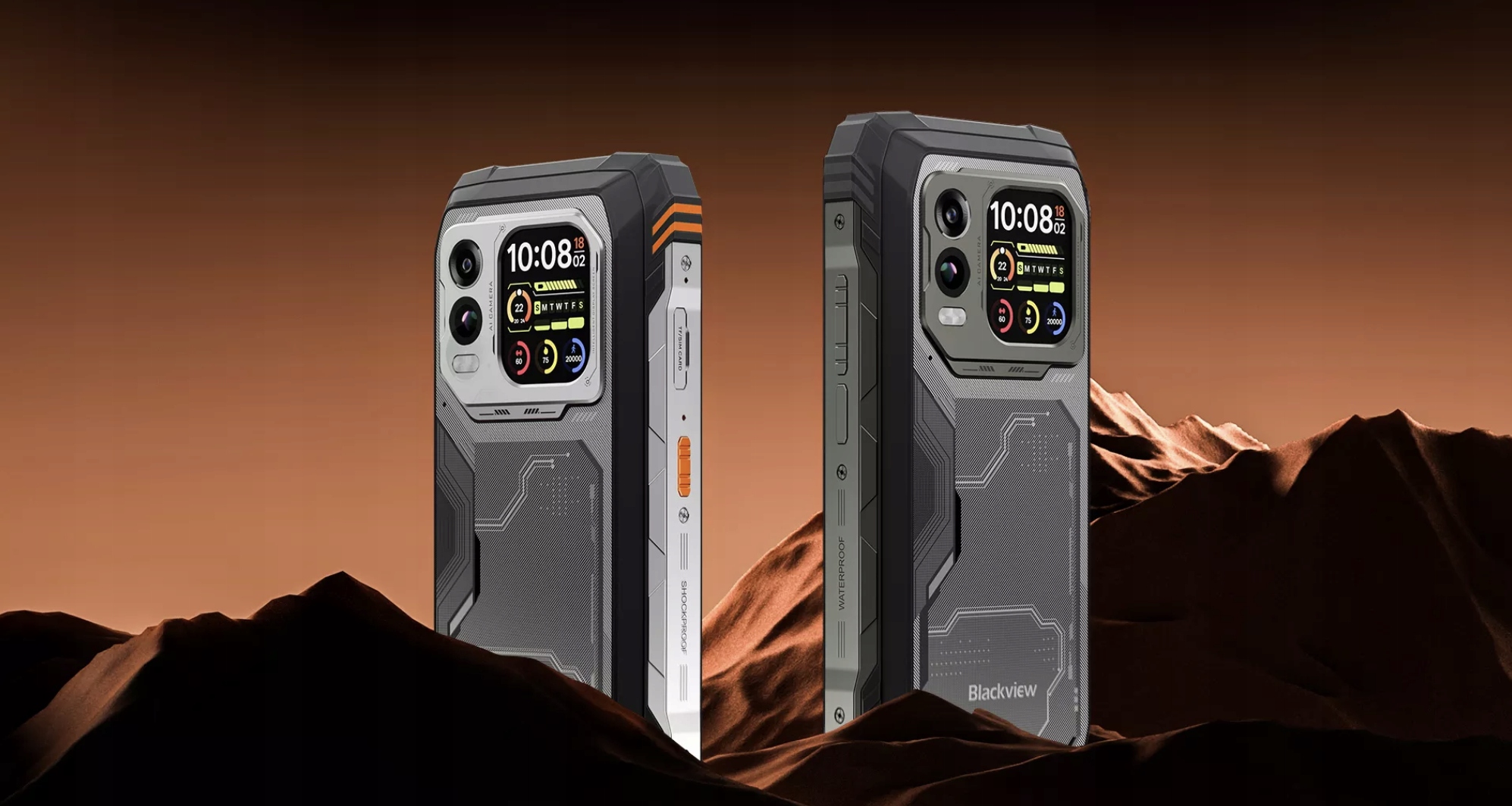 Blackview XPLORE 1 PRO Rugged Phone 5G 6.78 inch FHD 2.4k 2460x1080 120Hz + 2.01 inch 296x240 12/256Gb MT 7050 Octa-Core 2.4GHz 50MP Front 64+20MP Rear Cam Termal Imaging+Night Vision NFC 20000mAh MIL-STD-810H Android 15 Black — 19