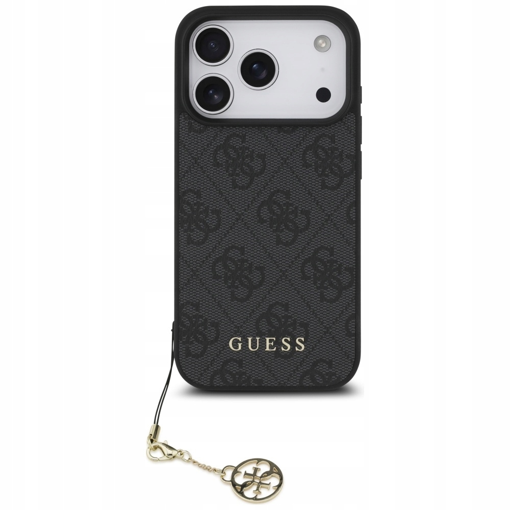 Pouzdro Guess pro iPhone 17 Pro, 4G Charms Collection Hardcase, pro MagSafe, pouzdro