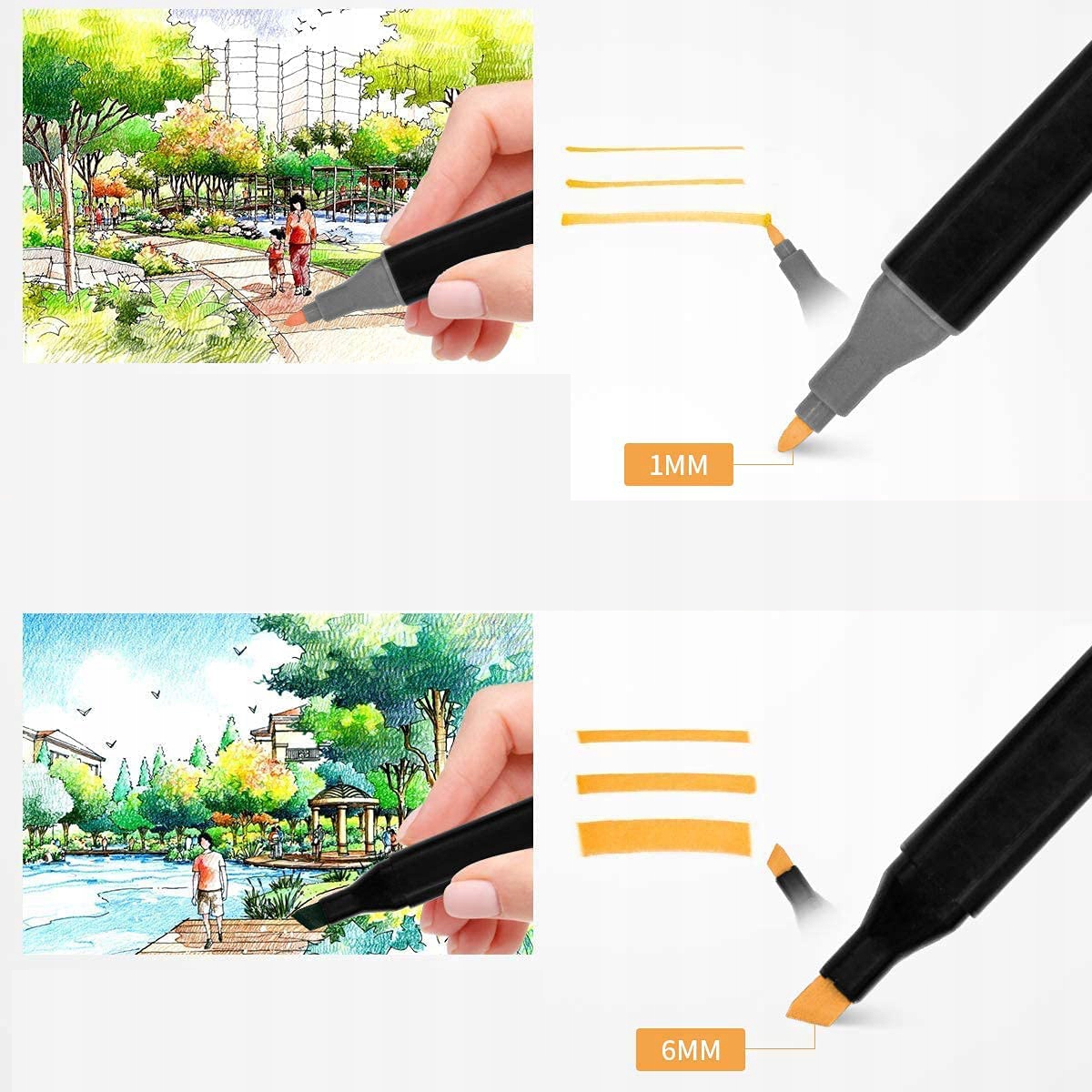 Markery Graffiti Pisaki Dwustronne Zestaw 80szt Marka Bedee