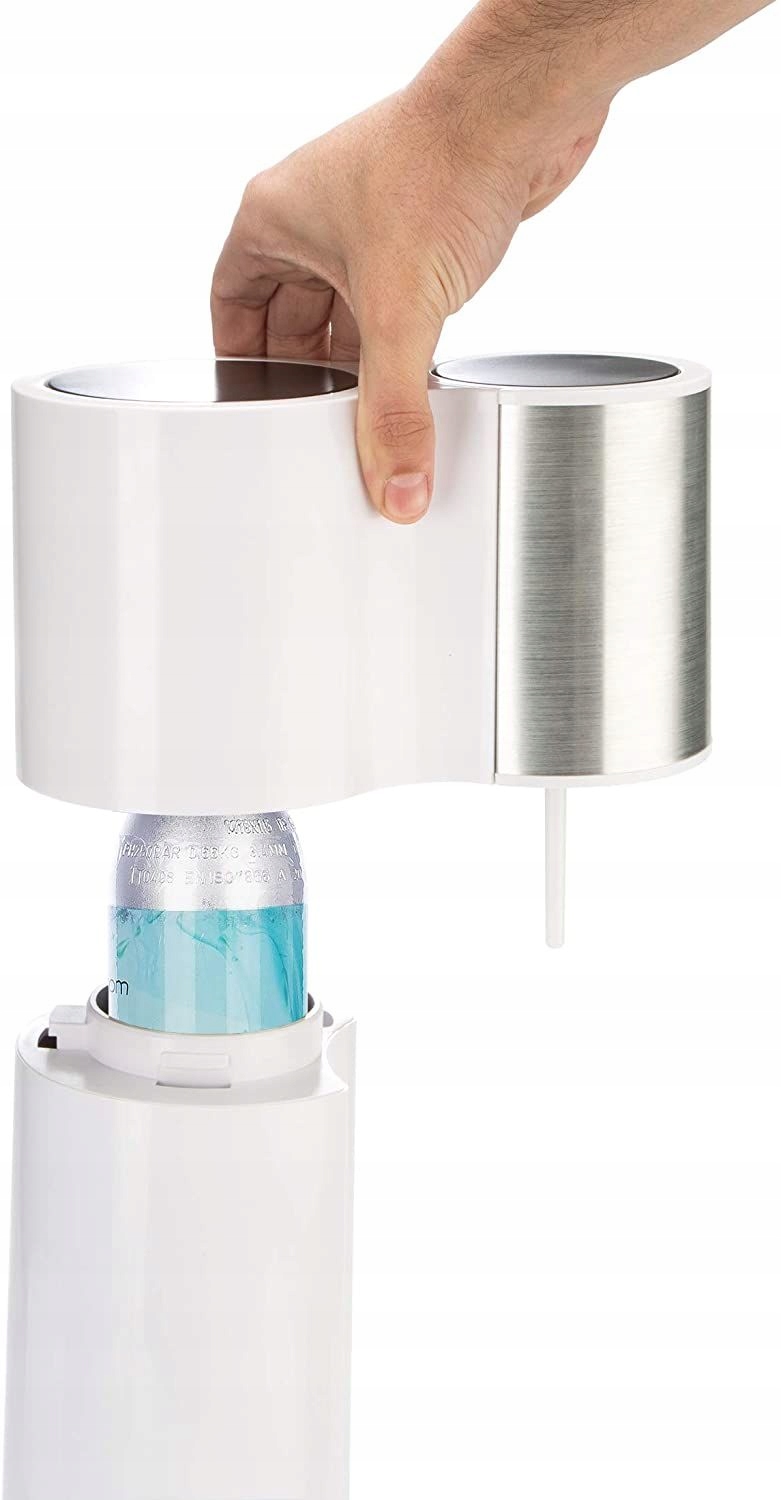 SATURATOR Syfon do Gazowania Wody Levivo Soda Biały + 2xBUTELKA + CYLINDER Stan opakowania oryginalne