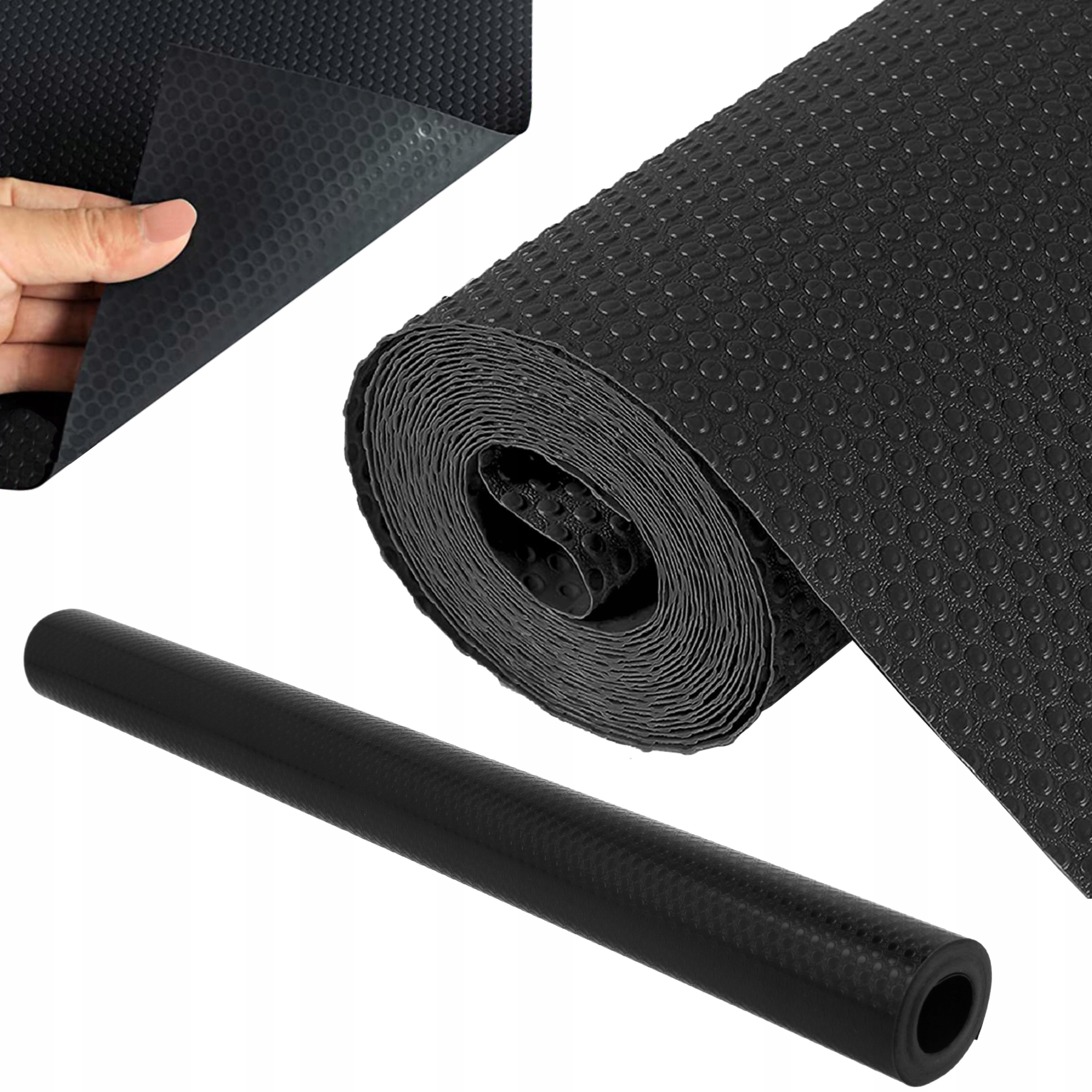 MATA OCHRONNA ANTYPOŚLIZGOWA DO SZUFLAD, SZADEK, 300x50cm. Czarna Marka Brunbeste