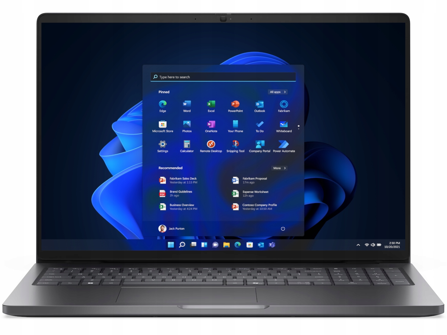 Laptop Dell Pro 16 PC16255 Ryzen 5 Pro 230 16" Fhd+ 16GB 512SSD W11Pro