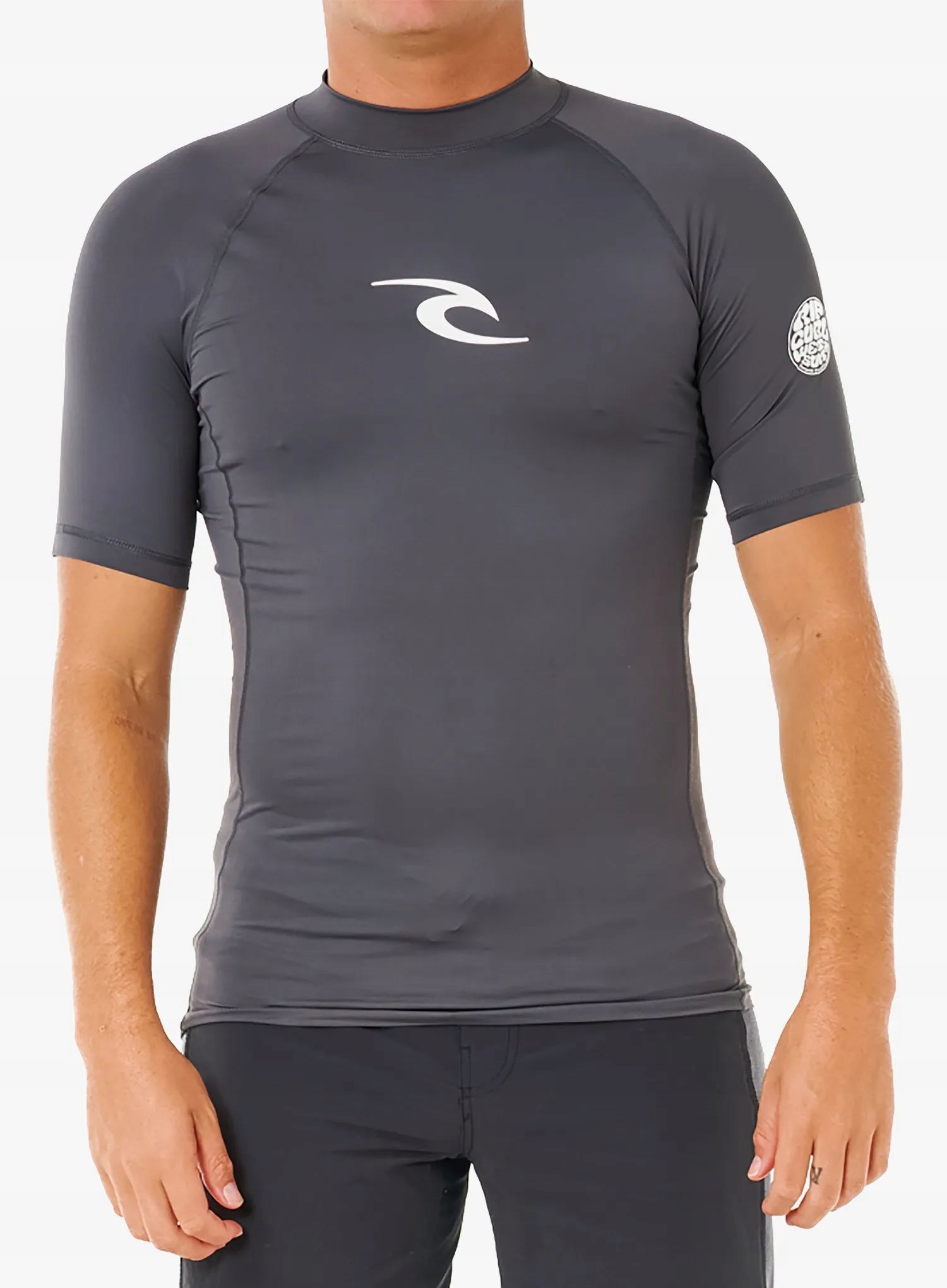 Tričko Uv Rip Curl Lycra Waves Upf Perf S/s charcoal grey XXL