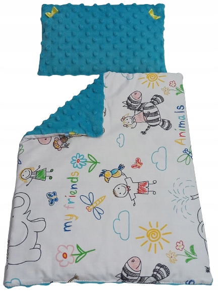 POŚCIEL DLA LALEK Z WYPEŁNIENIEM KOŁDERKA PODUSZKA