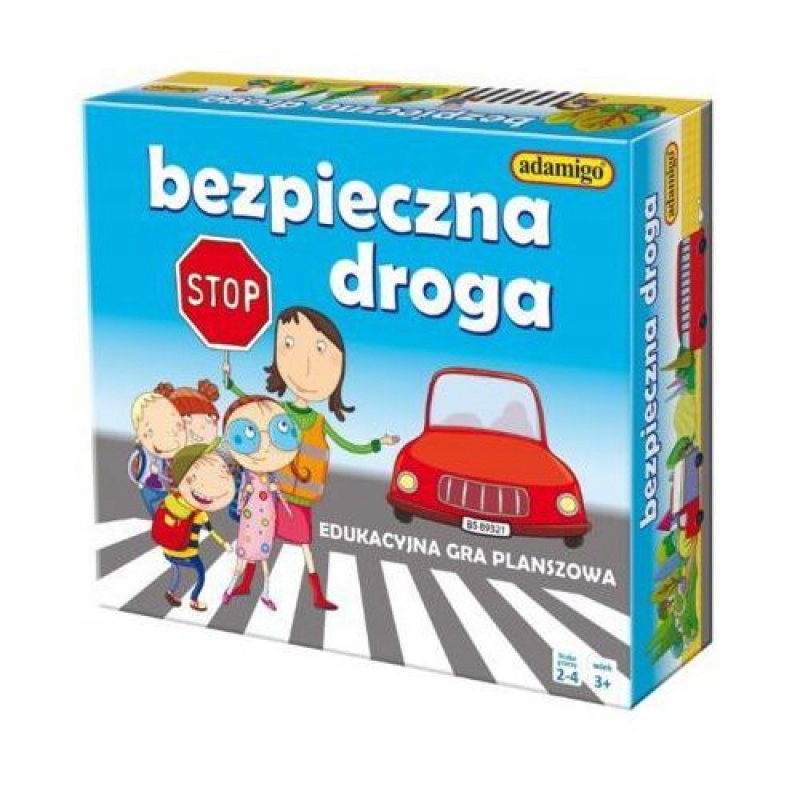 Gra Dla Dzieci Planszowa Bezpieczna Droga Edukacyjna Gra Planszowa Nauka
