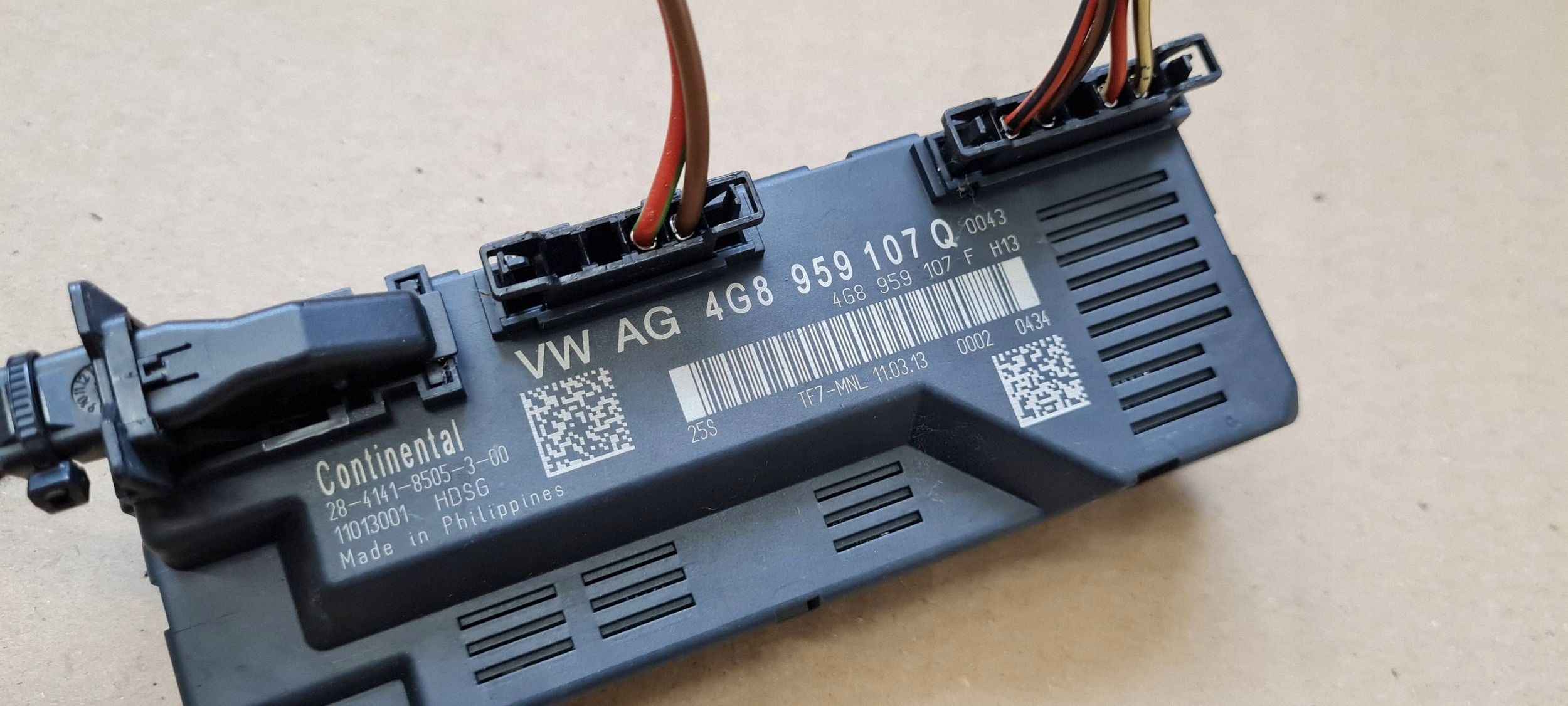 A7 4G S7 control unit module bonnet electrical 4G8959107Q