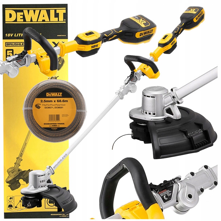 Strunový vyžínač struna pro vyžínač kosy 2.5 mm x 68.6 m Dewalt