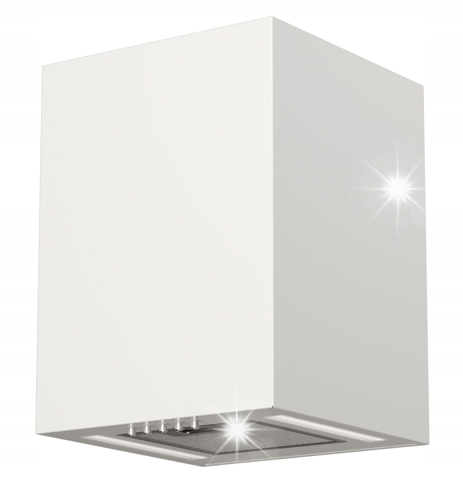 Okap kuchenny kominowy Maan Ponza Mini Wpb 430 Biały Przyścienny