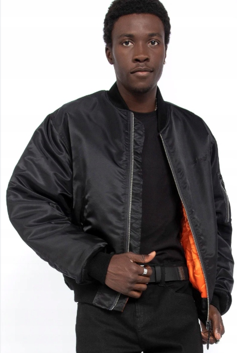 Zimní Schott Pánská Bunda Černá Bomber Casual XL J_a