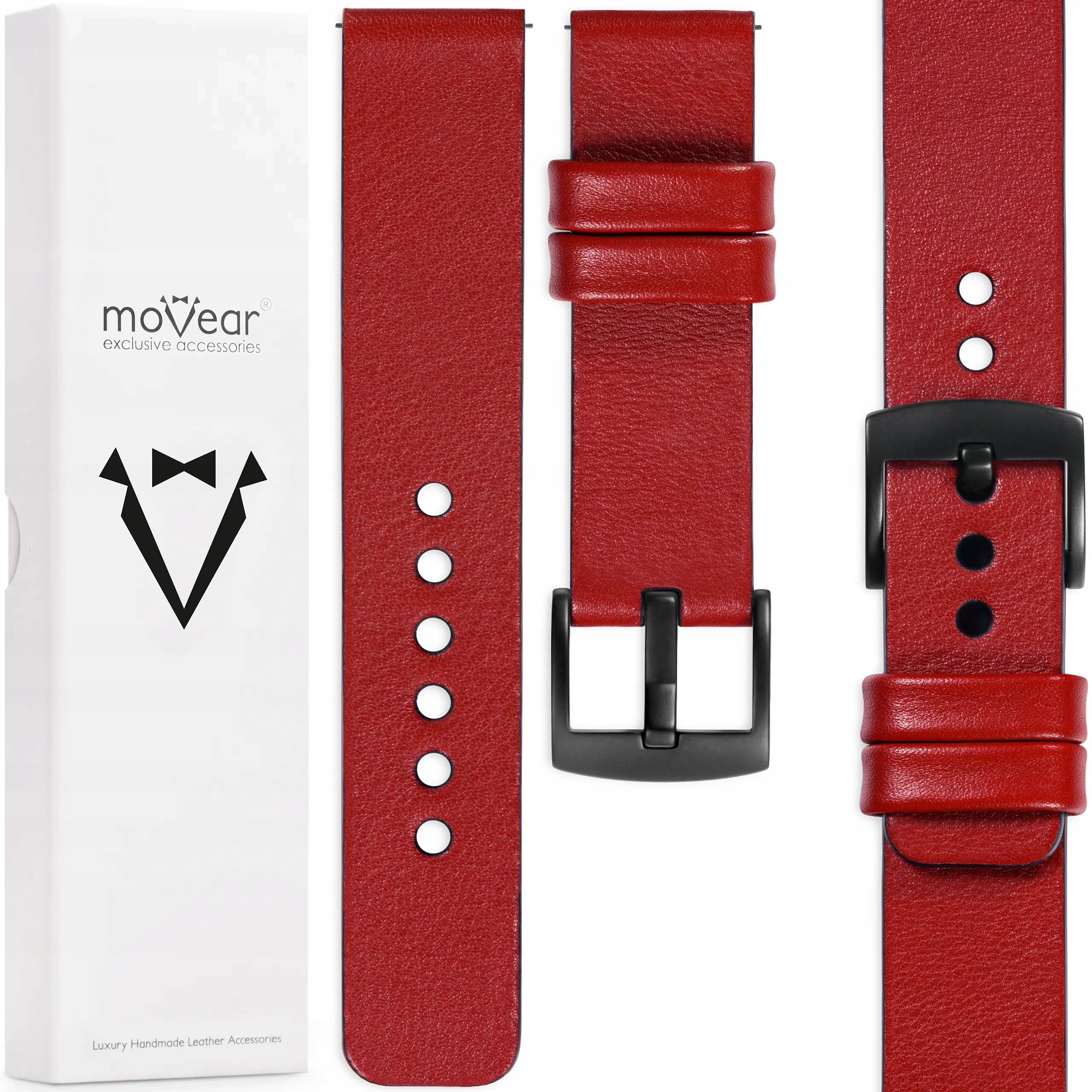 Kožený řemínek 22 mm pro Garmin Venu 3 2 Vivoactive 4 Movear, italská kůže