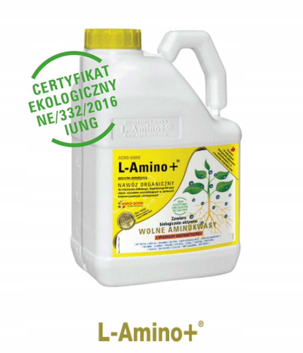 Prírodné Aminokyseliny L-Amino+ Agro-Sorb 20 litrov Ek