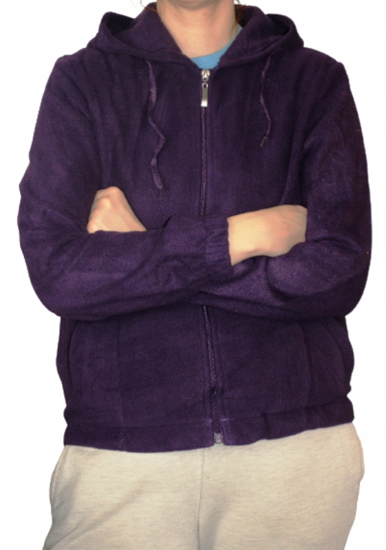 BLUZA * POLAROWA * Z KAPTUREM * DAMSKA * POLAR * MIX KOLOR XL Rękaw długi rękaw