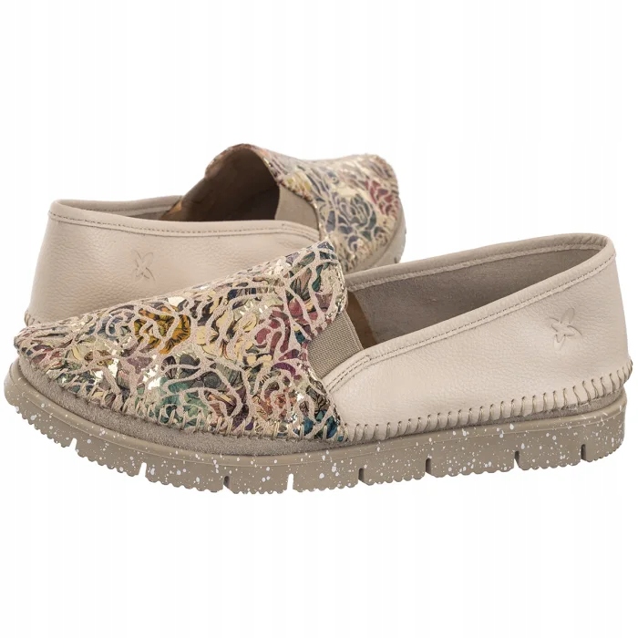 Dámské nazouvací polobotky Maciejka Béžová Multi 03512-67/00-0 Béžová