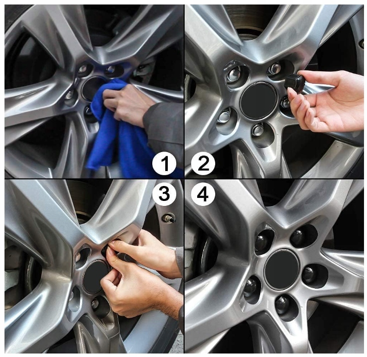 ZAŚLEPKI KAPSLE NAKŁADKI NA ŚRUBY DO KÓŁ FELG 17mm + ŚCIĄGACZ audi vw opel Liczba sztuk 1 szt.