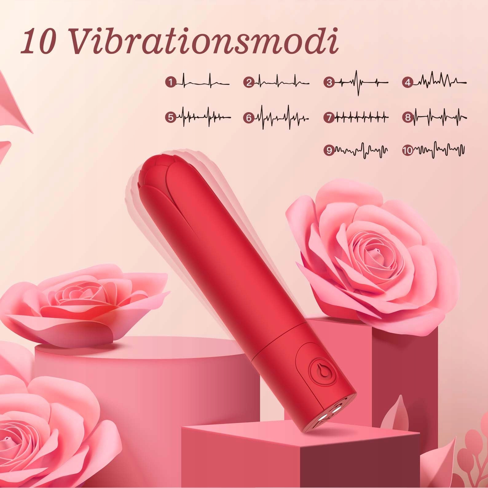LADIESJOY Wibrator Dla Kobiet Klitoris Stymulator 10 Trybów Wibracji — miniatura 2