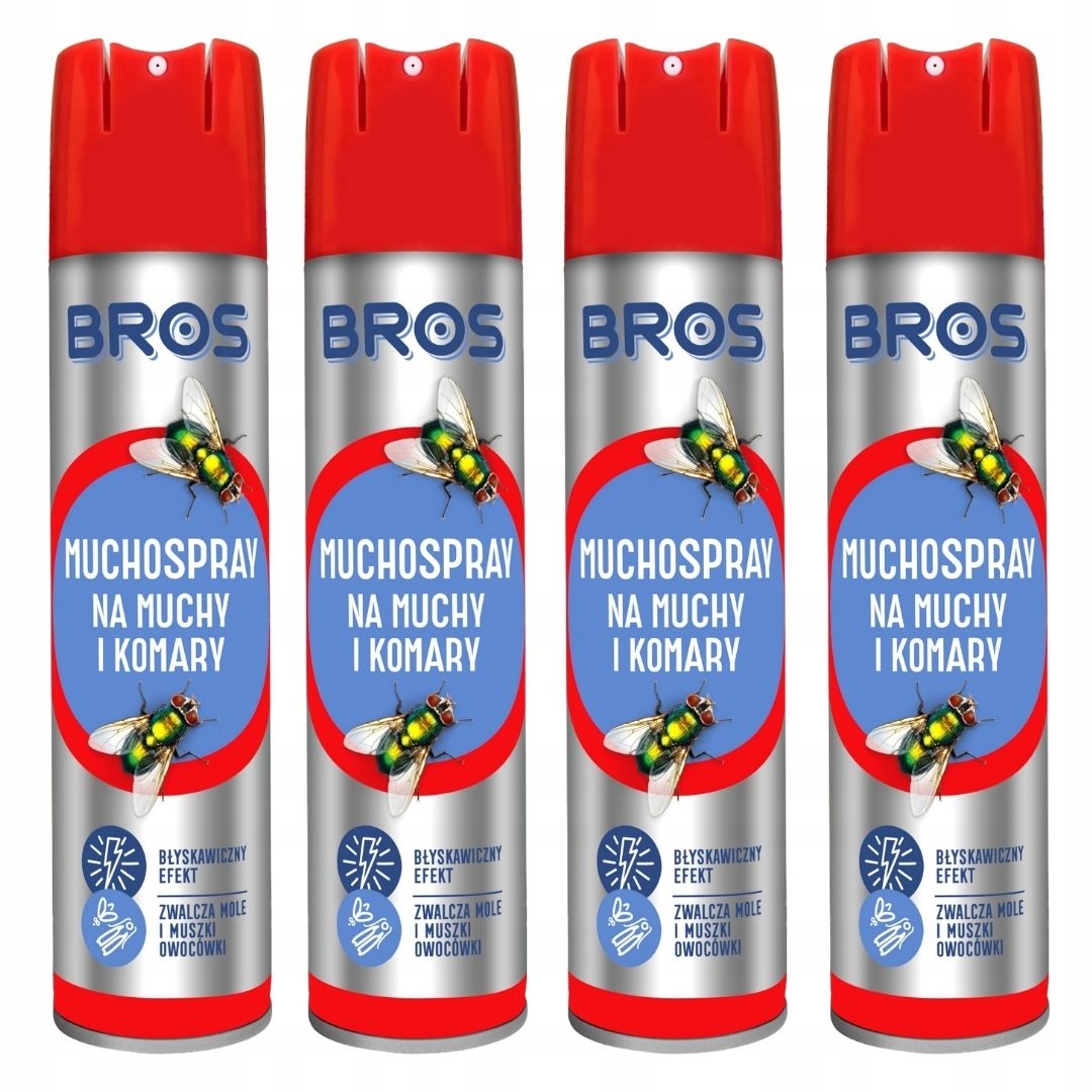 

Spray Na Muchy Komary Owady Bros 400ml x 4