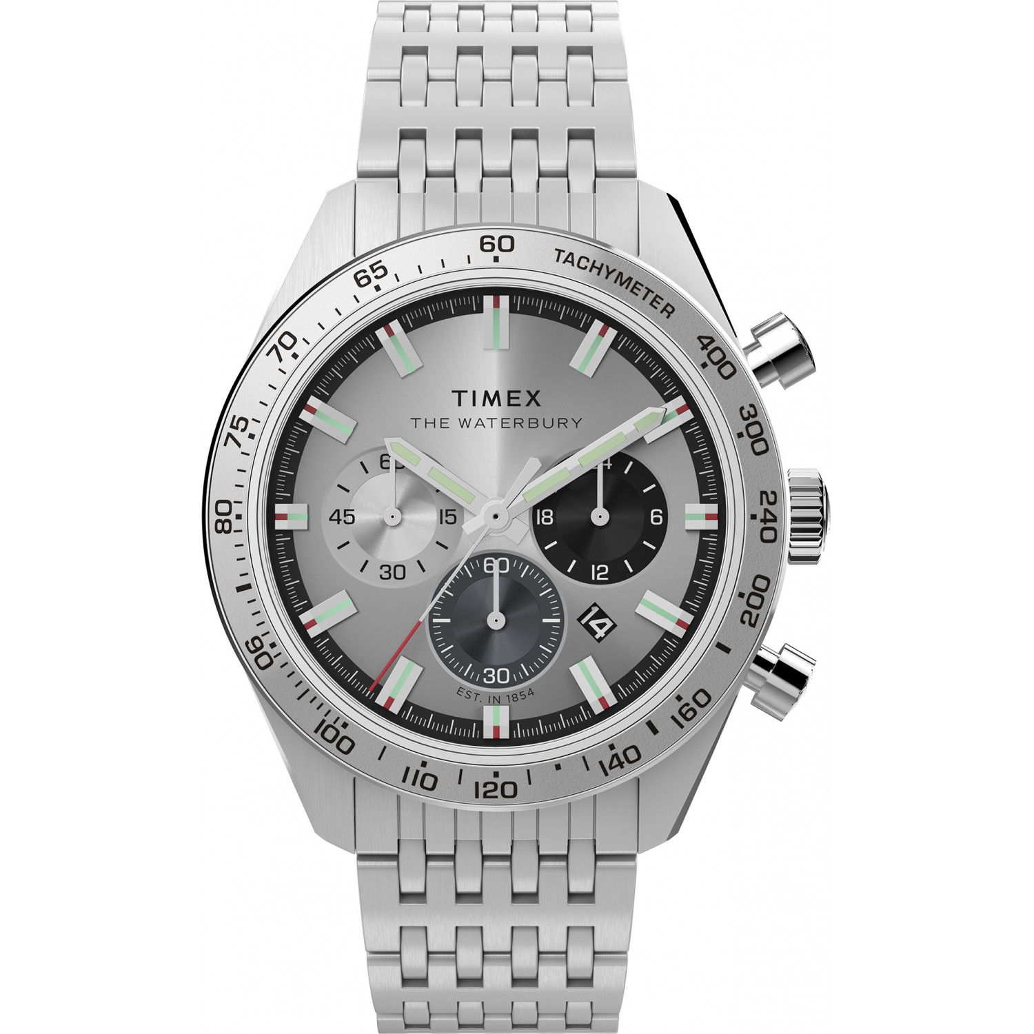 Pánské Hodinky Timex TW2Y18700 stříbrné