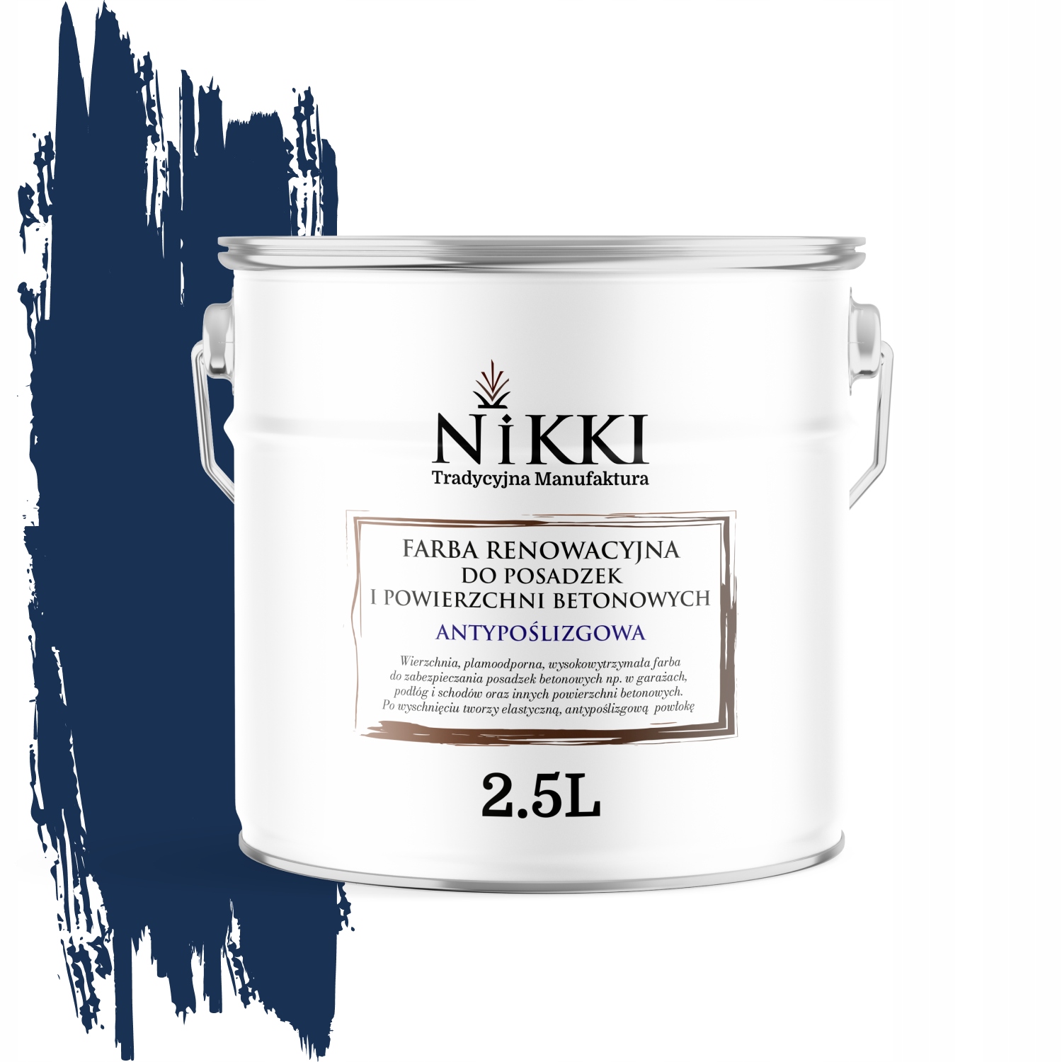 Renovačná Farba Na Podlahy Protišmyková Modrá Kobaltová 5013 2,5 L