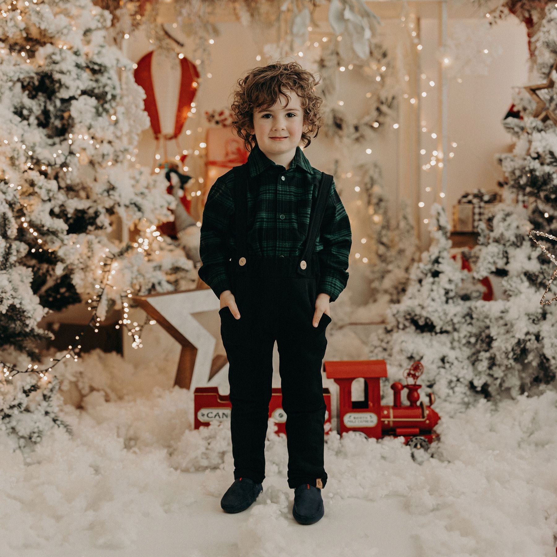 TuSzyte | Koszula w kratkę dla chłopca, PL R.92/98 Rękaw długi rękaw