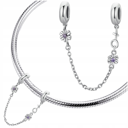 

Charms Łańcuszek Zabezpieczenie srebro pr 925