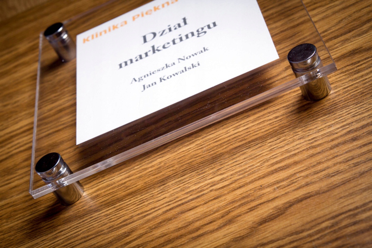 Tabliczka informacyjna przydrzwiowa | PLEXI Marka Mark4U