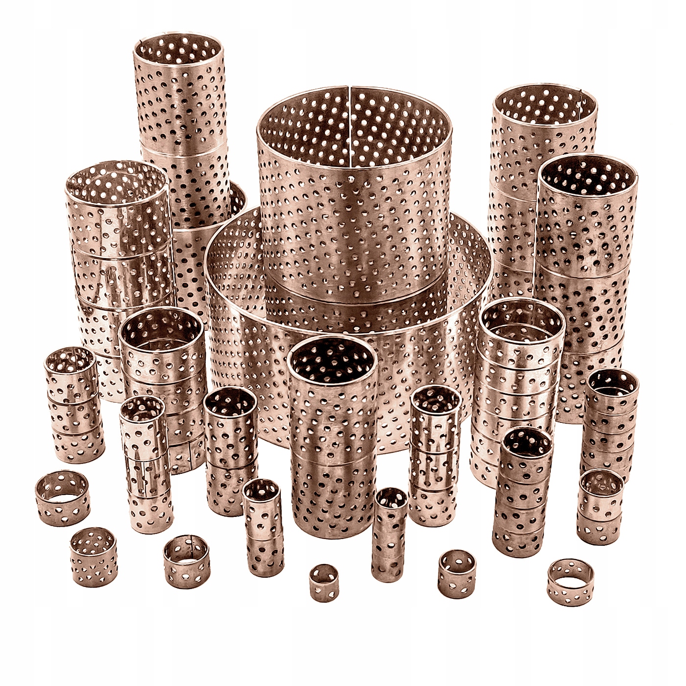 ŁOŻYSKO ŚLIZGOWE WB802 TULEJA BRĄZOWA PERFOROWANA PRM E92 30x34x40