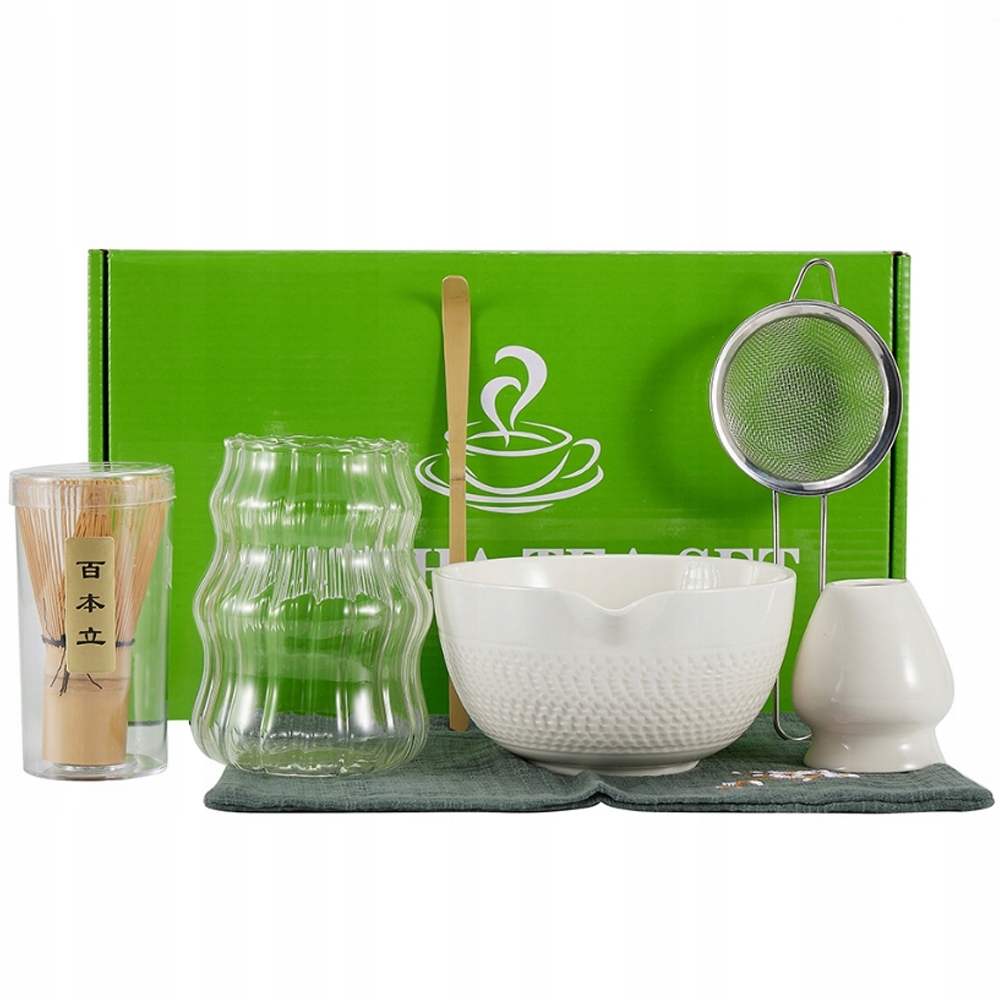 Levně Dárková Sada Na Čaj Matcha Obřadní Bambusová 7 Ks