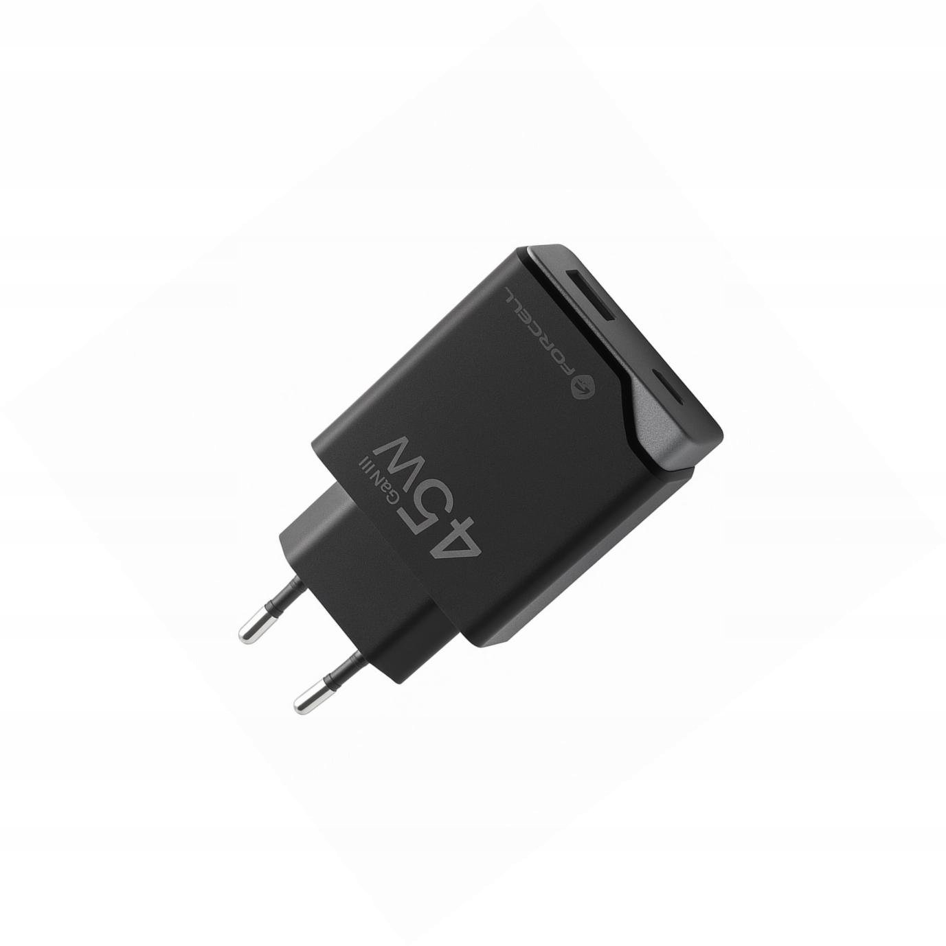 Szybka ładowarka Gan 45W 2 porty kostka do Motorola Edge 70
