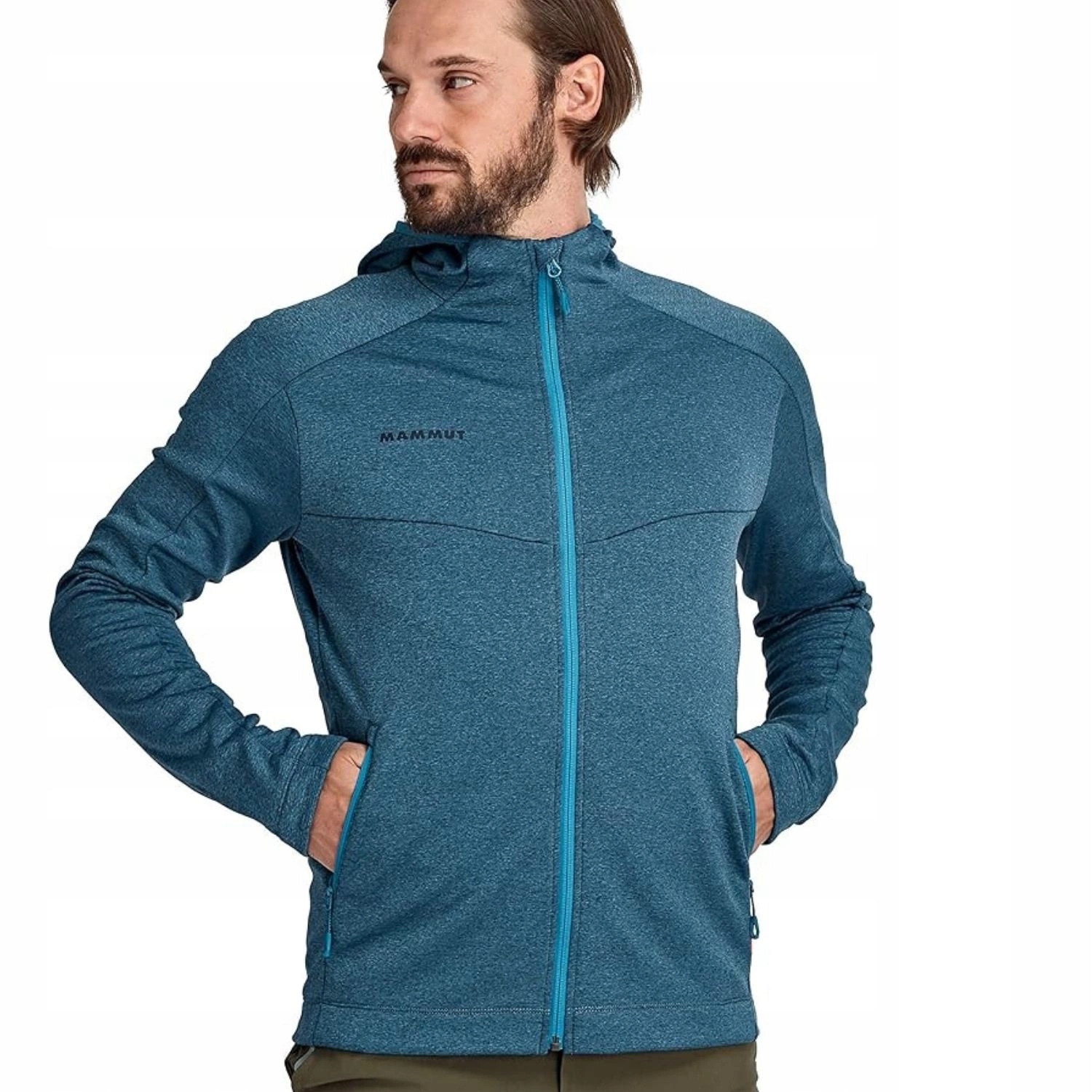 Bluza męska Mammut Nair trekkingowa z kapturem techniczna sportowa r. XXL