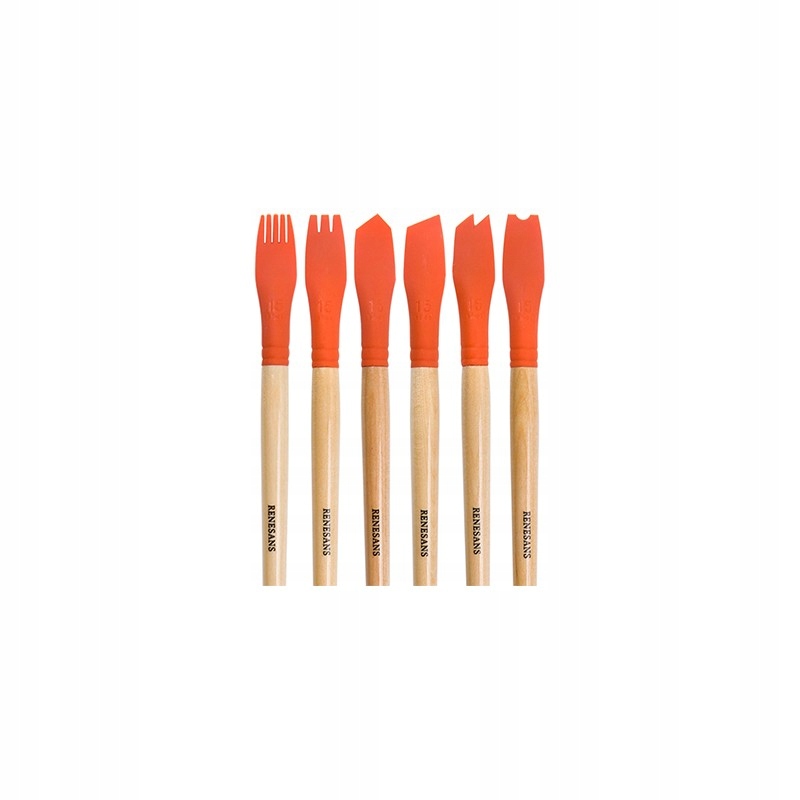 Sada štětců Renesans z měkkého silikonu 6 ks