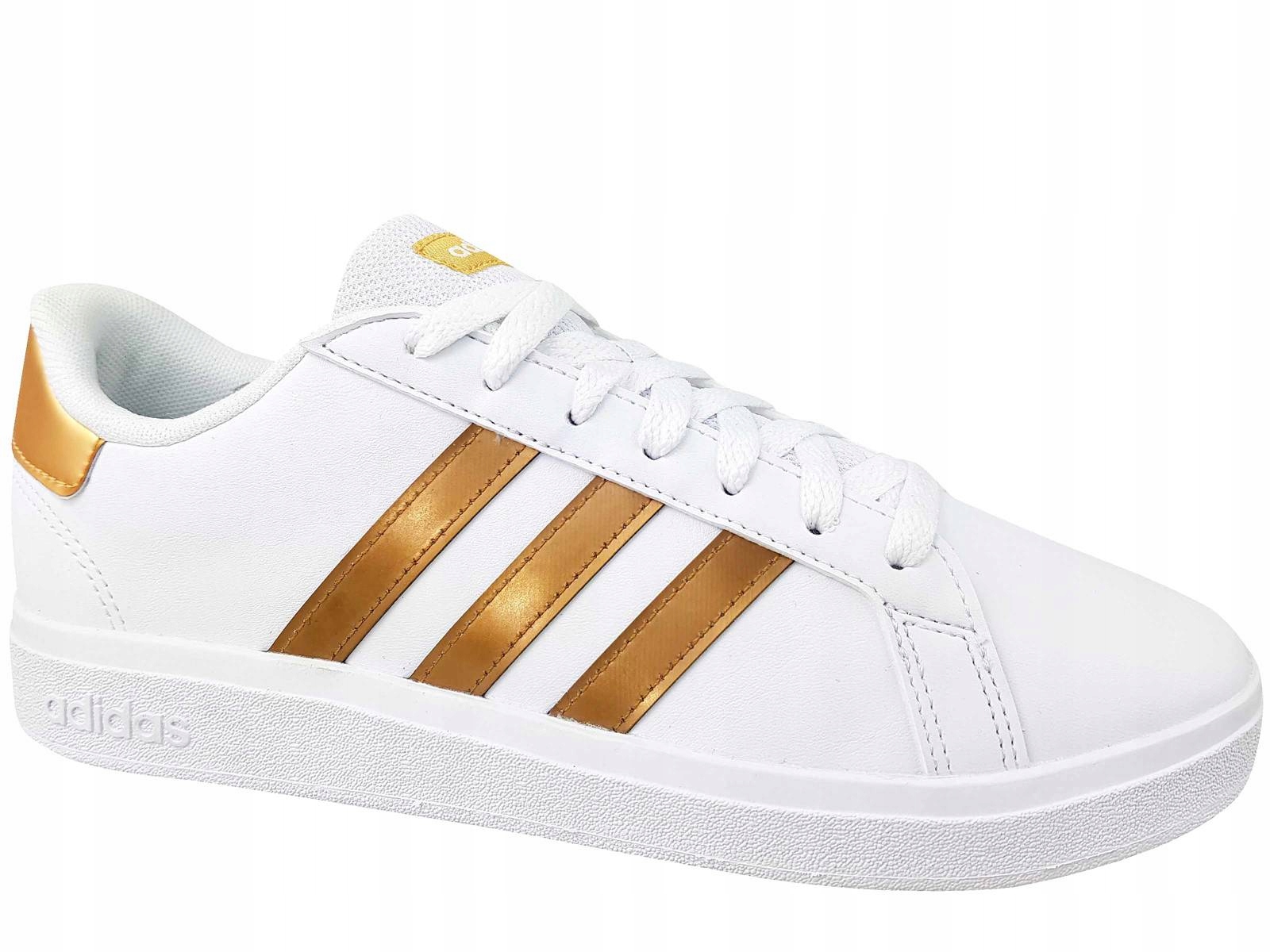 Adidas Grand Court 2.0 GY2578 Buty Białe Złote Trampki Tenisówki