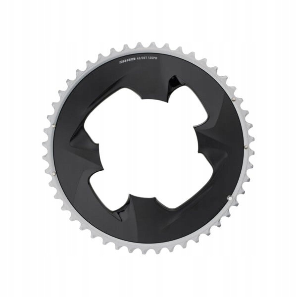 Sram Chainring Force Axs Bcd 107 Mm 4-bolts 2 X 12s 48 Teeth, Polar Grey